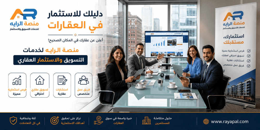 دليلك للاستثمار في العقارات: أعلن عن عقارك في المكان الصحيح مع منصة الراية